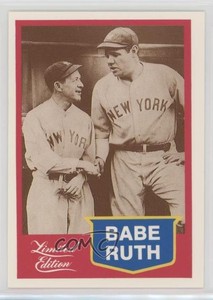 1989 CMC Babe Ruth Limited Edition Red Border Babe Ruth Miller Huggins #17 HOF