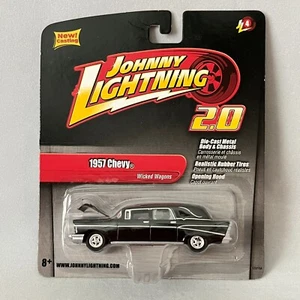 Johnny Lightning 2.0 1957 Chevy Bel Air Hearse w/ RRs 2010 Wicked Wagons - Picture 1 of 4