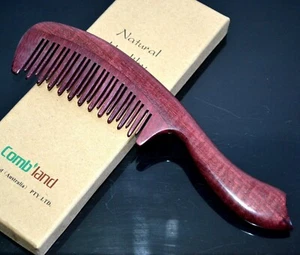 VioletWood No-static Curly Straight Hair Antiskid Handle Wooden Massage Comb 552 - Picture 1 of 6