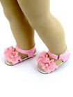 Sandals Pink Flower For 18 in American Girl Doll Shoes Accessories Clothes