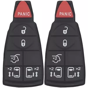 2x New Key Fob Rubber Replacement Pad For Dodge Chrysler VW Volkswagen IYZ-C01C - Picture 1 of 4