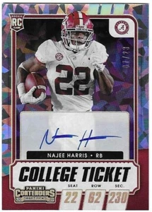 Najee Harris 2021 CONTENDERS DP ROOKIE AUTOGRAPH CARD Right hand AUTO Ice SP/23 - Picture 1 of 2