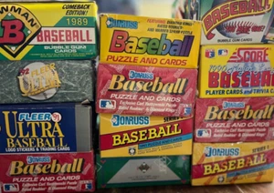 AMAZING Baseball Card Collection Find - Vintage Sealed Wax Packs Card Lot - Picture 1 of 1
