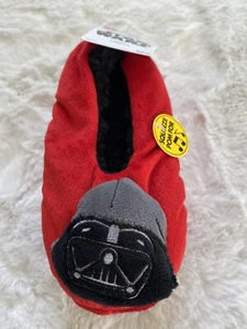 Disney Darth Vader Star Wars Toddler Kid M/L Shoe 3-10 Fuzzy Slipper with Sound - Picture 1 of 7