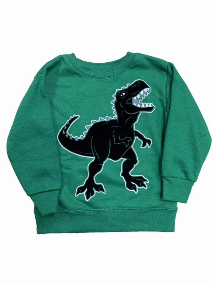 Bebé y Niño Pequeño Niños Verde Dinosaurio T-Rex Polar Sudadera Top Camisa 2T Foto 1 de 1