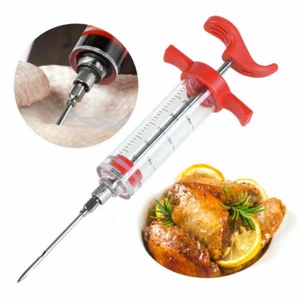 Marinade Sauce Injector Syringe Cook Flavor Needle for Meat Turkey Steak BBQ - Picture 1 of 11