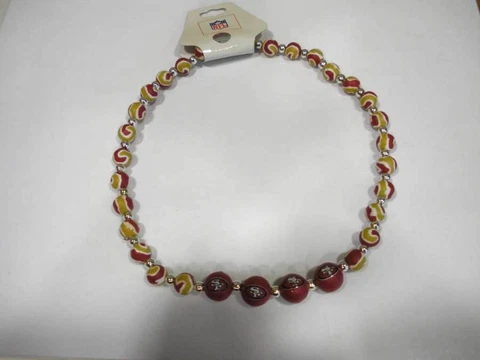 San Fransisco 49ers Beaded Necklace Cover