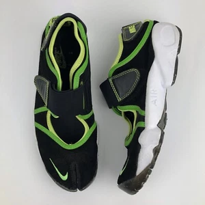 VTG RARE Nike Air Rift Split Toe Mens Sz US 9 2004 308662-071 Tabi Black Green - Picture 1 of 11