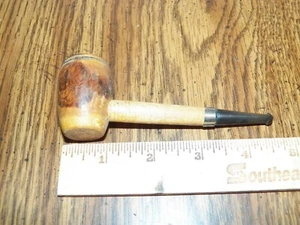 Vintage Estate Pfeife mit rustikaler Holzschale - Bild 1 von 3