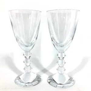 Baccarat Vega Large Set of 2 Pair Interior Glass Cups wine Crystal glass clear - Bild 1 von 9
