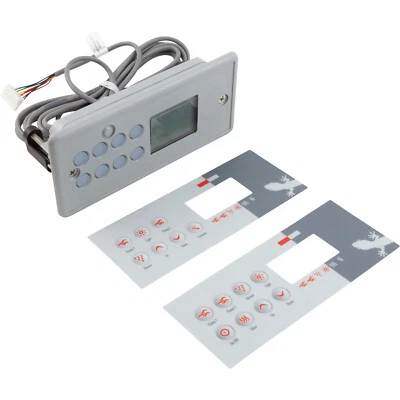 AQUA-FLO Topside, Gecko TSC-8/K 8, 8 Button, 2 Pump, Large Rec, LCD