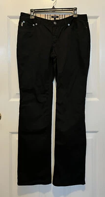 Women's Burberry London Black 5 Pocket Pants Size 10 Straight Leg - Image 1 of 3