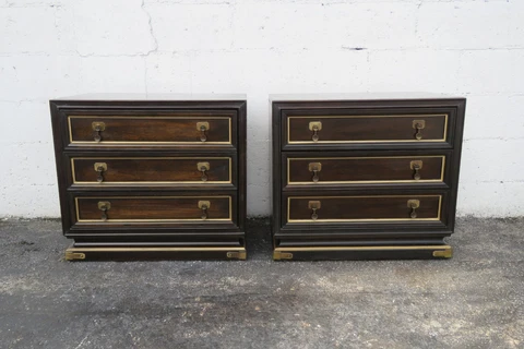 American of Martinsville Hollywood Regency Nightstands a Pair 4952 Cover