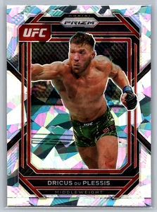 Dricus Du Plessis 2023 Panini Prizm UFC Cracked Ice Prizm #195 - Picture 1 of 2
