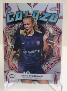 2023-24 TOPPS CHROME WOMENS UEFA SOFIE BREDGAARD RC GOLAZO #GZ-9 FC ROSENGARD - Picture 1 of 2