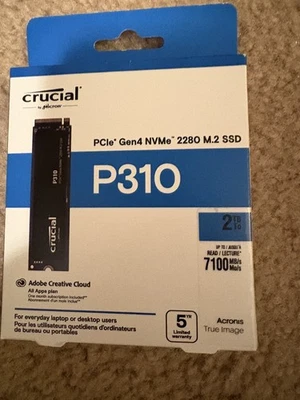 Crucial P310 2TB M.2 NVMe Internal SSD - Image 1 of 3