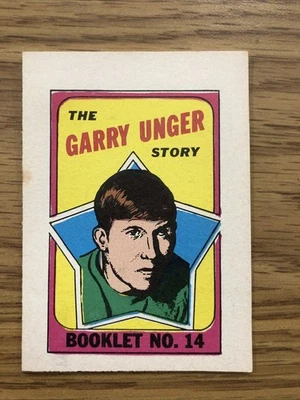 1971-72 O PEE CHEE COMIC BOOKLETS NHL HOCKEY SET BREAK #14 GARRY UNGER  CB - Image 1 of 2
