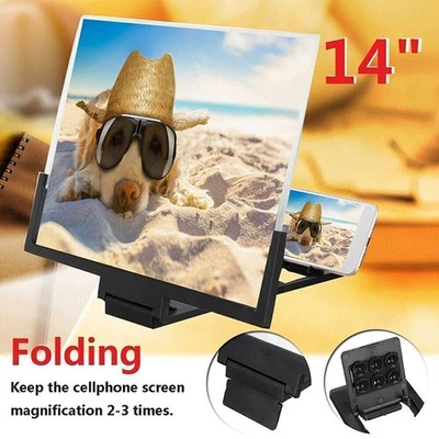 14" Screen Magnifier for Cell Phone,Mobile Phones 3D Magnifier for Movies,Videos - Image 1 of 4