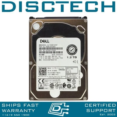 Dell 01M0D / Toshiba AL15SEB120NY HDEBL82DAB51 1.2TB 12Gbps 10.5K 2.5" SFF HD - Image 1 of 3