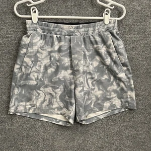 Lululemon Channel Cross Badeshorts Herren Gr. S grau Grid - Bild 1 von 15