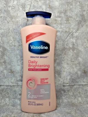 Loción corporal vaselina saludable brillante diaria iluminadora tono uniforme 20,3 oz/600 ml Foto 1 de 3