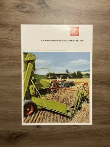 Orig. CLAAS Mähdrescher Prospekt Brochure EICHER Traktor Schlepper Bulldog E2 - Bild 1 von 5