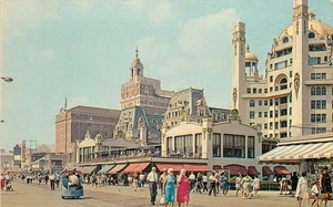 Vintage Atlantic City Boardwalk Postcard by Jack Freeman 1930s - Picture 1 of 2