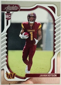 JAHAN DOTSON 2022 Panini Absolute #110 Rookie RC Commanders - Picture 1 of 2