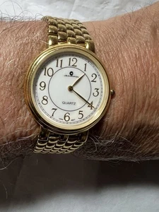 JB Champion classic watch easy reader number, unisex,32mm Case, gold plated - Picture 1 of 8