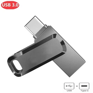USB Flash Drive Memory Stick for iPhone iPad External Storage 2 in1 USB 3.0 2TB - Afbeelding 1 van 13