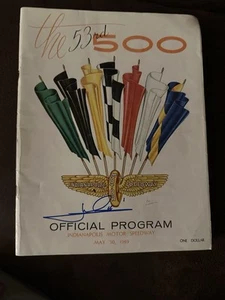 1969 Indy 500 Program Signed By Winner Mario Andretti Autographed - Picture 1 of 1