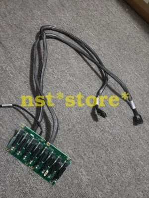 X3500M4 X3650M4   backplane 94Y7751 8 disk positions with SAS cable - Image 1 of 2