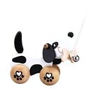 Classic World Pull Along Walking Toys Wooden Pull Dog Toy for Baby Toddler