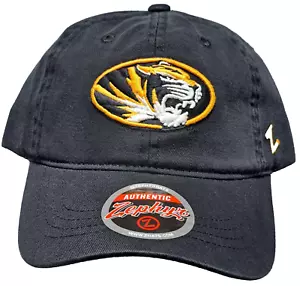 Missouri Tigers NCAA Adjustable Strap Hat Cap by Zephyr OSFA NWT Black - Picture 1 of 5