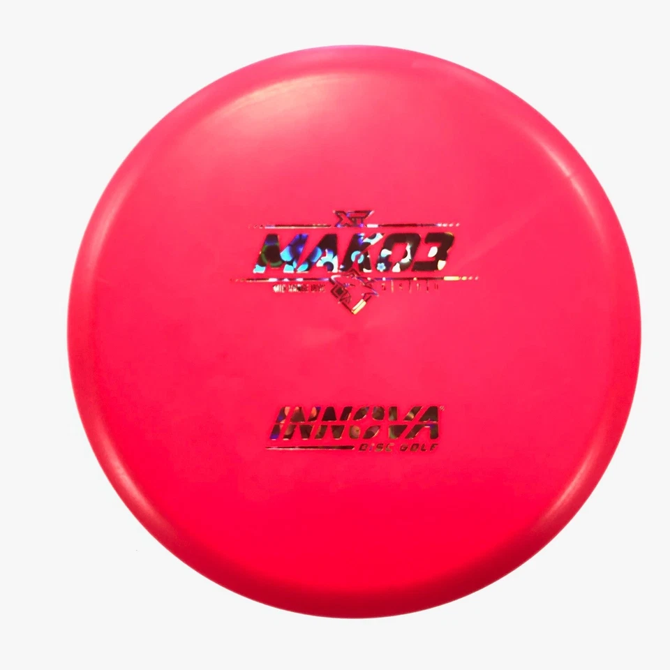 DISC GOLF INNOVA XT MAKO3 MID-RANGE DISK SUPER STRAIGHT 174g PINK FLOWER FOIL - Image 1 of 1