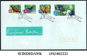 AUSTRALIA - 2004 RAINFOREST BUTTERFLIES / BUTTERFLY - 4V - FDC - Picture 1 of 1