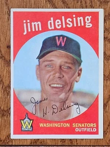 1959 Topps #386 Jim Delsing   VG/VGEX X2627237 - Picture 1 of 6