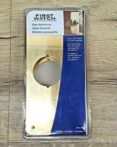 First Watch 2004 Door Edge Guard / Reinforcer for 1-3/4" Thick Doors - Brass NEW - Picture 1 of 6