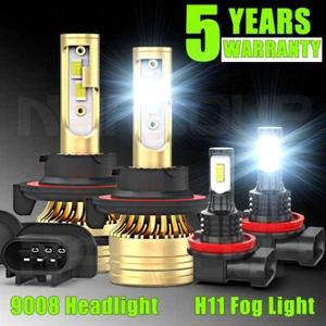 For Jeep Renegade Sport Utility 2015-2022 LED Headlight High Low+Fog Light Bulbs - Picture 1 of 18
