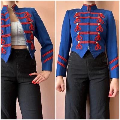 Винтажная куртка 50-х - марширующий оркестр военный сержант. Перец - синий красный редкая! - Изображение 1 из 4
