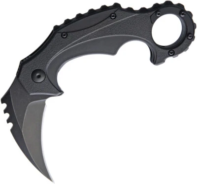 Brous Blades Enforcer Linerlock Acid Stonewash Karambit Folding Knife m001a