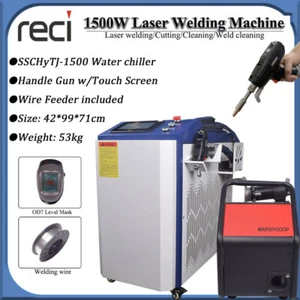 1500W Laser Welder Cutting Welding Weld Seam Cleaning Machines Touch Screen Guns - Picture 1 of 13