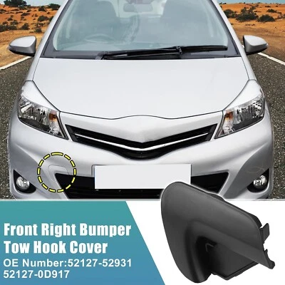 Front Bumper Grill Trailer Tow Eye Cover for Toyota Yaris 2012-2014 LE Hatchback - Image 1 of 4