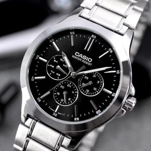 Casio MTP-V300D-1A Classic Round Casual Mens Metal Watch - Picture 1 of 12