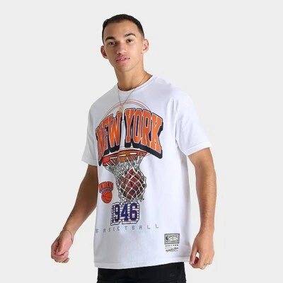 New York Knicks Mitchell & Ness NBA Swagger Graphic T-Shirt White XL NWT $55 - Image 1 of 4