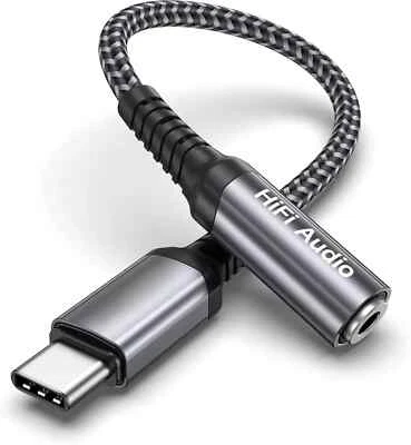 Adattatore USB C Jack 3,5mm, Adattatore Jack USB C con Chip DAC per iPhone 15 Pr - Immagine 1 di 2