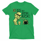 KISS MY IRISH AR*E Ladies  T-Shirt Ireland St Patricks Day Leprechaun