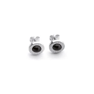 Leonardo Jewels Matrix Classics Ohrstecker Ohrhänger Ohrschmuck Silber Schwarz - Bild 1 von 1