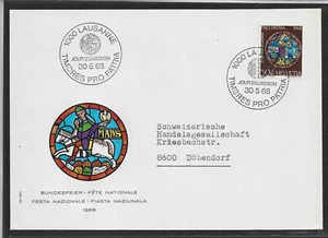 pb705 SUIZA/Pro Patria 1968 Artesanía MiNr 875 FDC - Imagen 1 de 1