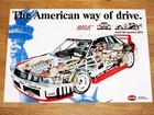 AUDI IMSA 90 GTO QUATTRO POSTER - " AMERICAN WAY OF DRIVE " QUATTRO 20V ORIGINAL